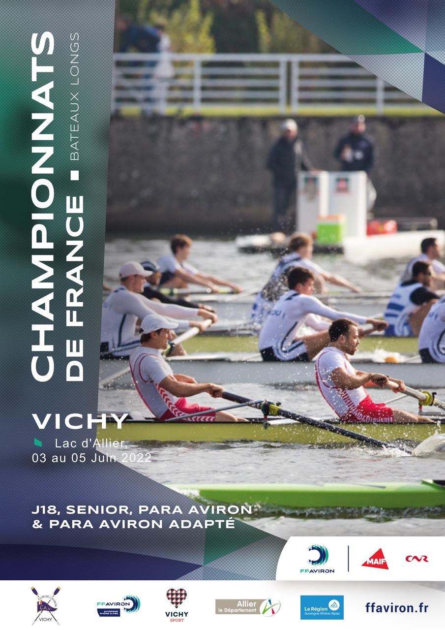 Affiche championnats de france aviron 2022