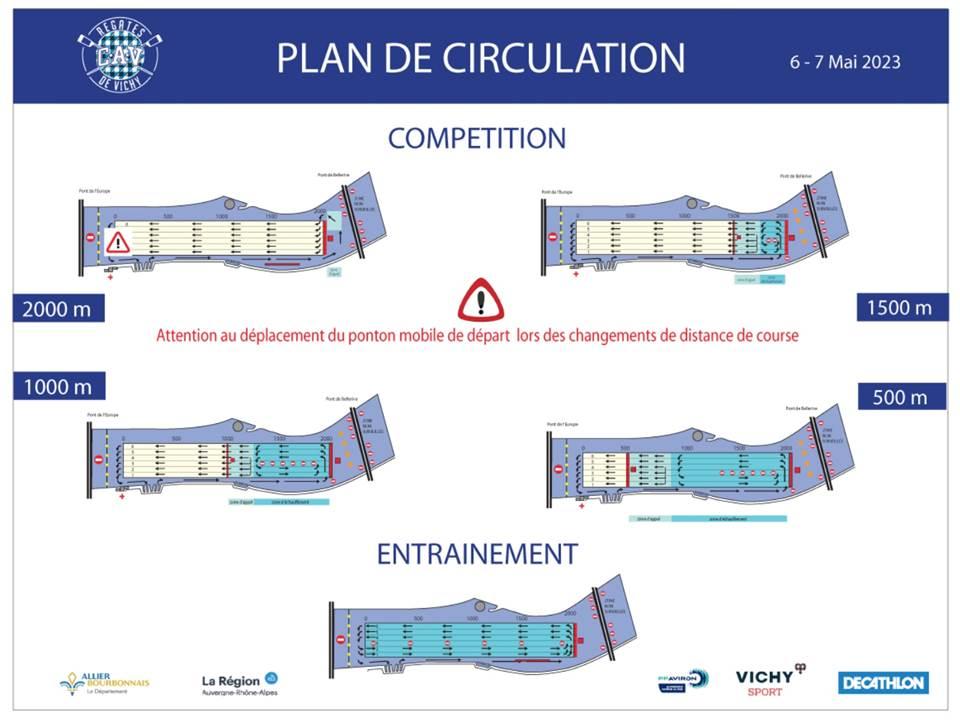 Plan de circulation regates de vichy 2023