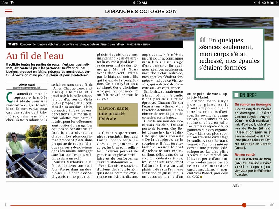 Article la montagne aviron sante 08 octobre 2017 2